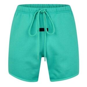 NEW ESSENTIALS Fear of God Essentials Polar Fleece‎ Shorts Mint Green Leaf